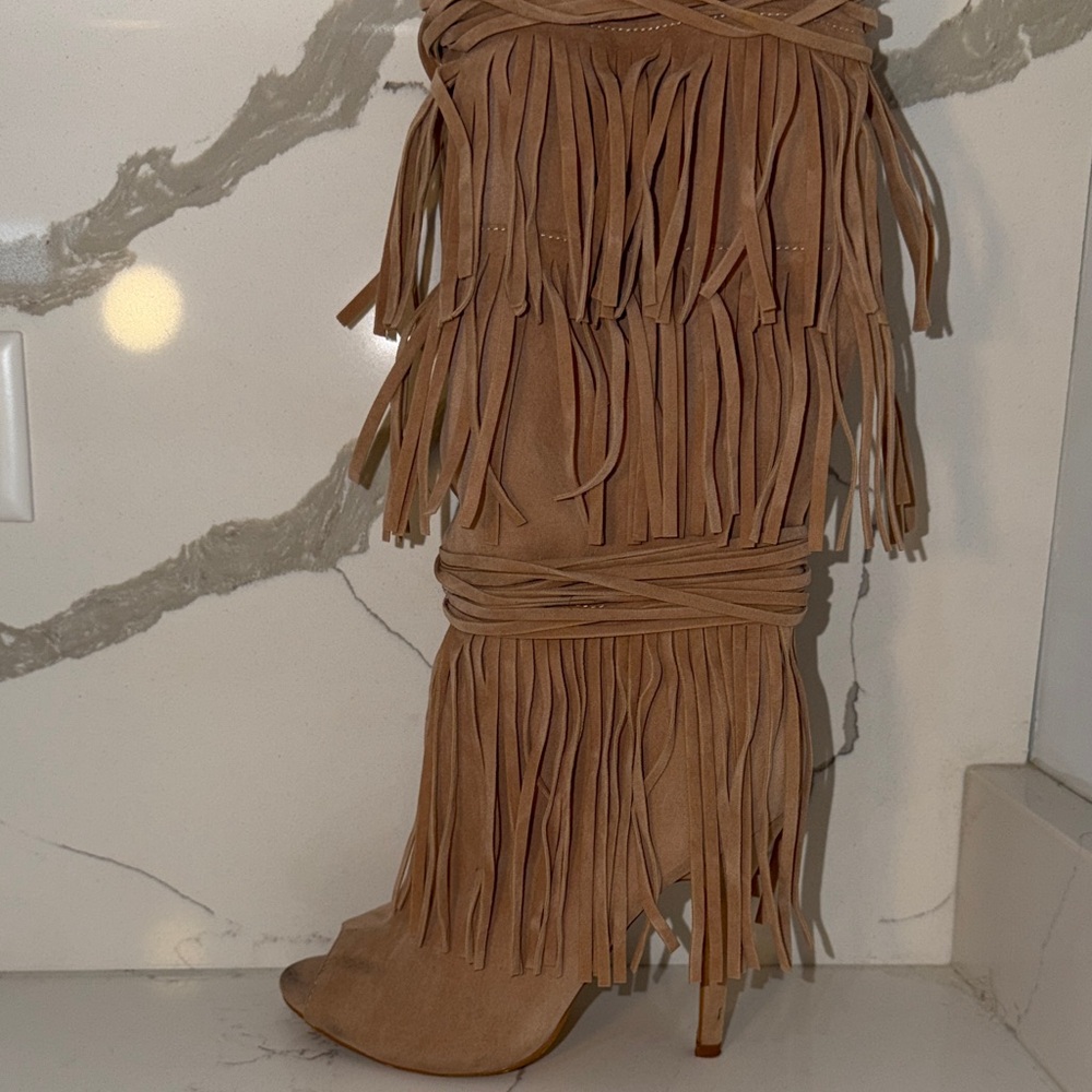 Fringe Tan Women's Boots
